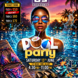 Soca Family Pool Party Admission